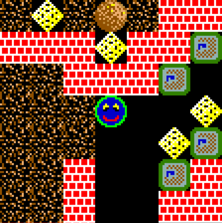 Detail of a game in progress